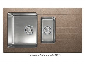 Мойка комбинированная Tolero twist TTS-890 Темно-бежевый 823 в Михайловске - mihajlovsk.magazin-mebel74.ru | фото