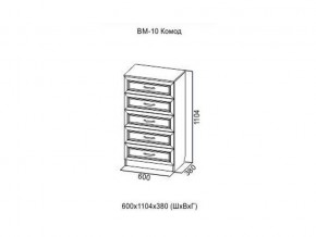 ВМ-10 Комод в Михайловске - mihajlovsk.magazin-mebel74.ru | фото